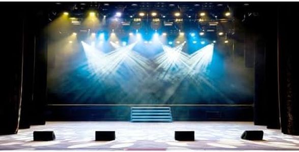 Leyiyi 20x10ft Luxury Stage Spotlight Backdrop Concert Live Platform Banner Vintage Curtain Celebrity Background Drama Music Show Kids Birthday Adults Vlogger Portrait Studio Prop Vinyl Wallpaper