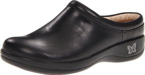 Alegria Kayla Womens US Size 11.5 Black Wide Leather Clogs Shoes New/Display