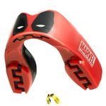 Marvel Deadpool Sports Mouthguard Dual Layer Premium Protection Adult Gum Shield with Case for Boxing, MMA, Rugby, Martial Arts, Judo and All Contact Sports