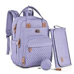 Diaper Bag Backpack with Portable Changing Pad, Pacifier Case and Stroller Straps