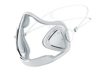Jelli M1 Transparent Face Mask With Anti-Fog Coating & Adjustable Straps - (White)