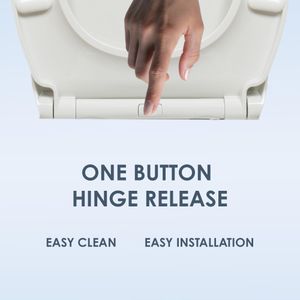 AQUALONA Thermoplastic Toilet Seat – White