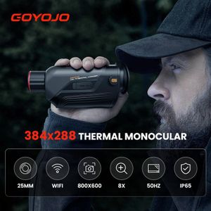 GOYOJO Thermal Imaging Monocular – 384x288 Infrared Night Vision, 25mm Lens