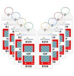 8-Pack P&O Cruise Luggage Tag Holder, Waterproof Clear Tags 2025-2026 for P&O All Cruise Lines, Durable Cruise Ship Essentials with Steel Loops & Zip Sea