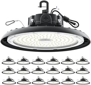 High Bay Lights LED UFO Light 240W LED Shop Lights 6000K IP65 Commercial Bay Lighting Fixture 43200 LM Super Bright, 5ft Cable Plug & Play for Warehouse Factory Garage Workshop Barn 18 Pack