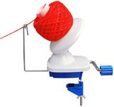 Yarn Ball Winder Hand Operated Winding Wool Winder Machine Yarn String Ball Winder, Convenient Ball Winder for Yarn Tabletop Clamp, Blue