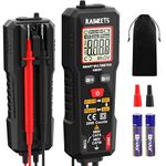 KAIWEETS Smart Digital Multimeter, Auto-Ranging Voltage Tester with Live, Phase, Non-Contact Voltage Function, Pocket Size Voltmeter Measures AC/DC Voltage, Resistance, Continuity