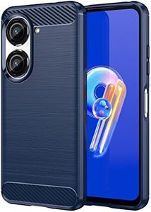 EVUNNBC for Zenfone 9 Case, ASUS Zenfone 9 Case, Zenfone 10 Case Flexible TPU Shock-Absorption Military Grade Drop Protection Slim Fit Phone Cover for ASUS Zenfone 9 Zenfone 10 (Blue), (A23040401)