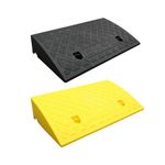VELURA SYDL Driveway Curb Ramp Heavy Duty Lightweight Ramp Pad for Driveway Scooter Bike 50cmx27cmx9cm Black|1 Curb Ramp |Health & Beauty