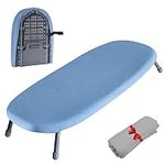 VividPaw Small Ironing Board Tabletop 12" x 32", Folding Portable Travel Iron Board, Foldable Mini Ironing Board for Countertop, Small Spaces, Laundry Rooms and Dorms