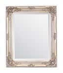 Select Mirrors Rhone Wall Mirror – French Vintage, Antique Baroque Style - 50cm x 60cm (Antique Champagne)