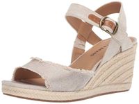 Lucky Women's MINDRA Espadrille Wedge Sandal, natural/plat 8.5 M US