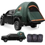 LIBERRWAY Truck Bed Tent, 2 Person Portable Pickup Truck Camping Tent Fits 5.5-5.8 FT Truck Bed, Double Layer Waterproof PU2000mm Truck Tent with Rainfly, Sturdy Pickup Tent for Camping Travel Outdoor