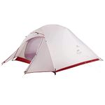 Naturehike Cloud-Up 3 Upgrade Ultralight Tent Backpacking Tent for 3 Person Hiking Camping Outdoor(20D Grey Upgrade)