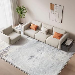 ASIinnsy Mordern Abstract Rug Soft Washable Carpet Non-Slip Area Rug for Living Room Bedroom Indoor Home Decor Medium Pile Floor Mat (Grey/Multi, 200 * 300cm)