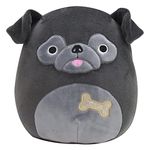 Squishmallow Official Kellytoy Plush Pets Squad Dogs Cats Bunnies Frogs Squishy Soft Plush Toy Animals (Bongo Pug (Bone), 8 Inch)