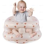 Baby Inflatable Seat with Guardrails for Babies 3-36 Months, Built in Air Pump, Baby Support Seat Summer Toddler Chair for Sitting Up, Baby Shower Chair Floor Seater, Infant Back Support Sofa