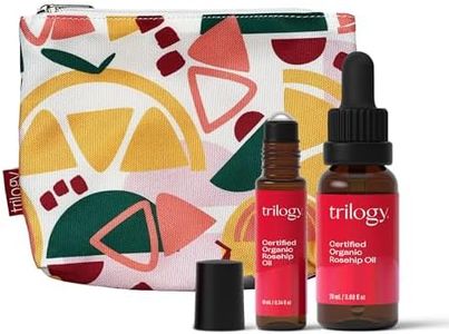 Trilogy Certified Organic Rosehip Oil Set, Nourishment & Renewal, Includes Gift Bag