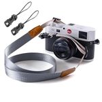 Eorefo Camera Strap Camera Neck Strap Shoulder Belt Strap with Quick-Release Buckles for Compact Digital Camera, Mirrorless Camera, Small DSLR Camera, Instant Camera(Light Gray)