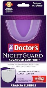 The Doctor’s NightGuard for Teeth Grinding, Custom-Fit Dental Guard for Nighttime 6x5x4 Inch (Pack of 1)