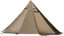 OneTigris Northgaze 2~4 Person Lightweight Hot Tent with Stove Jack,5.3lb, 4 Season Waterproof Lightweight Wind-Resistant for Camping Backpacking Hiking Hunting Fishing (Coyote Brown)