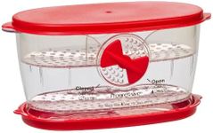 Progressive Prep Solutions by Fresh Fruit, Vegetable, Berry and Lettuce Keeper Berry Keeper 2 Cup Red