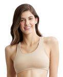 Jockey 1582 Women's Super Combed Cotton Elastane Stretch Slip On Crop Top with Stay Fresh Treatment_Light Skin_L