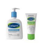 Cetaphil Sensitive Skin Daily Essentials Skincare Set, Gentle Skin Cleanser 236ml + SPF 50+ Face Day Cream With Glycerin, For All Skin Type