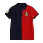 Alan Jones Clothing Colorblocked Regular Boy's Polo T-Shirt (15-16 Years_Navy)