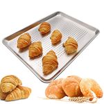 Aluminum Perforated Half Sheet Pan For Baking Half Size Bakery Sheet Tray Sub Roll Stores Metal Cookware Medium Bakeware 13x18 inches