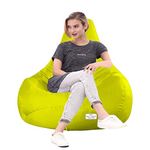 Rest N Sleep Tear Drop XXXL Bean Bags with Beans for Living Room, Bed Room for Relaxing, with 1 Year Warranty (Yellow)