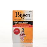 Bigen Permanent Powder Hair Color - 57 - Dark Brown | No Ammonia (Pack of 3)