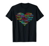 Nana Heart Grandma Women Christmas Mother's Day T-Shirt