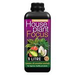 Houseplant Focus Concentrated Liquid Fertiliser, 1 Litre - Growth Technology Fertiliser for Indoor Plants - Professional Grade House Plant Food Concentrate with Kelp Seaweed Extract - Makes 200L