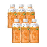 Mogu Mogu Orange Juice with 25% NATA De Coco | Energy Booster Drink | Full of Fruit Fibres | No Added Preservatives and Colours -320ml (Pack of 6)