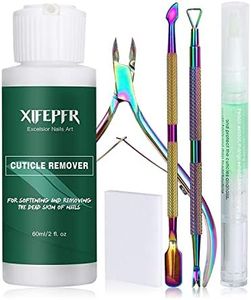 XIFEPFR Cuticle Remover Kit - Cuticle Remover Cream & Cuticle Oil Pen for Soften Moisturize, Cuticle Trimmer/Nipper, Cuticle Pusher and Nail Cotton Pads for Professional Manicure