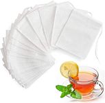 100 Pcs Sichumaria Transparent White Disposable Tea Filter Bags Empty Dip Tea Bags Filter Tea Bags Cups for Loose Leaf Teal (5.5x7cm)