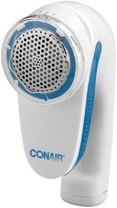 Conair Battery Operated Lint Remover Safely removes Fuzz, lint and Pilling, with 3 Depth Control Settings for customised Fabric Shave, adjusts for Fabric Type, with adetachable lint Catcher