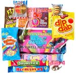 Sweets Gift Box Sweet Hamper Letterbox Retro Sweets Candy Gift Kids for Him or Her Presents for Birthday, Get well Soon, Christmas, Valentines, and Any Occasions perfect sweets gift box