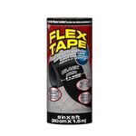 Flex Tape, Black, 8 in x 5 ft (20 cm x 1.5 m) - Rubberized Waterproof Tape; Patch, Seal Indoor & Outdoor; Instantly Stop Leaks; Great for Home, Plumbing, Outdoor, Marine, DIY, Automotive Repairs