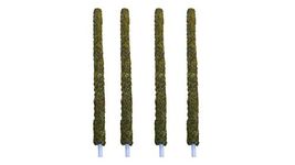 Dr. Arya's Moss Stick | Green Grass Pole for Plants Support | Moss Stick | Moss Stick for Money Plant | (Set of 4) - 4 FT Each