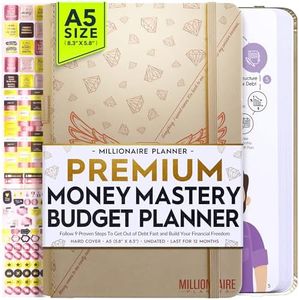 Budget Planner and Monthly Bill Organizer - Finance Planner, 12-Month Journey to Financial Freedom | Bill Payment Tracker Monthly Organizer, Money Saving & Expense Tracker | Undated Budgeting Journal