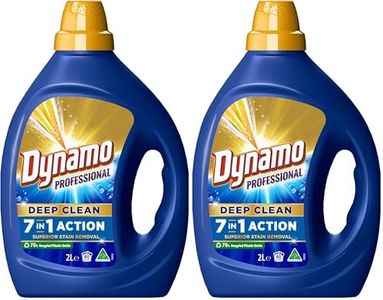Dynamo Professional Deep Clean 7 in 1 Laundry Detergent, 2L, 40 Washloads, Professional Washing Liquid with 7 Actions in 1 for Superior Stain Removal, Advanced Enzyme Formula (Pack of 2)