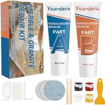 Yeardera Granite Repair Kit, Marble Repair Kit (Color Match), Super Strong and Waterproof Porcelain Repair Kit, Tile Repair Kit for Marble, Quartz, Porcelain, Tile, Resin, Acrylic, Granite and More