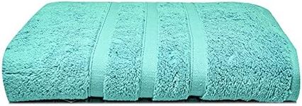 Bath Towels 600gsm Zero Twist Cotton | 1 Pack 70x120cm | Large Quick Drying & Highly Absorbent for Pool Spa Gym & Daily Use Luxe Hotel Quality (Aqua Blue, 1)