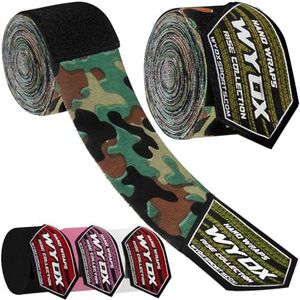 WYOX Boxing Hand Wraps Inner Gloves, Elasticated Thumb Loop Bandages Mexican Style Under Mitts Wrist Wrap Protection Muay Thai MMA Kickboxing Martial Arts Punching Bag Training Men Women