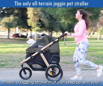 HPZ Pet Rover Jogging Stroller – Taupe, All-Terrain Pet Carrier