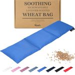 Wheat Bag for Pain Relief - Large Soothing Heat Pack Microwavable - Wheat and Lavender - Heated Neck Warmer for Neck and Shoulders, Period Pain Relief and Back Pain - Comfortable