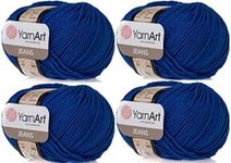 4 Skeins YarnArt Jeans 55% Cotton 4