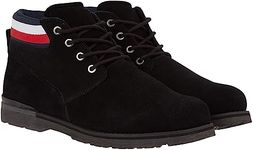 Tommy Hilfiger Men Low Boot Core Suede Boot, Black (Black), 10 UK